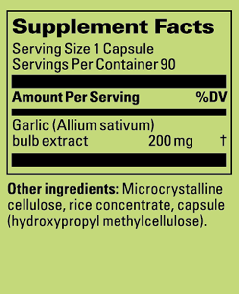 Supplement Label
