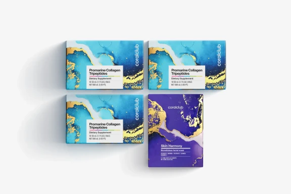 Promarine Collagen Tripeptides + Skin Harmony Biocellulose facial mask